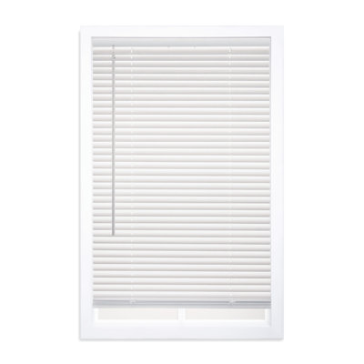 Premium Cordless 1 Inch Room Darkening Vinyl Mini Blind, 47.5"W x 48"H, White