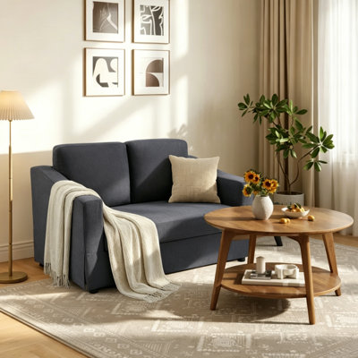 Canapé-causeuse contemporain 2 places en chenille l 57,09 po Roddickton