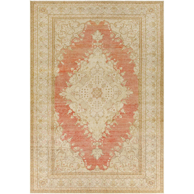 Antique One Of A Kind One-of-a-Kind 9'5" X 13'7" Hand Knotted Area Rug