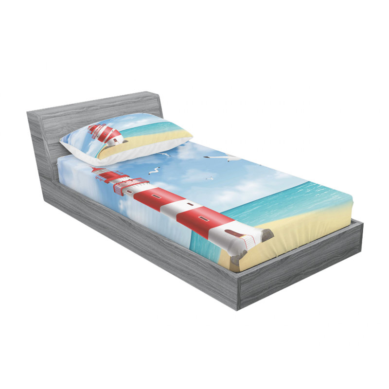 Microfiber Sheet Set, Twin Sheet Set with Fitted Sheet