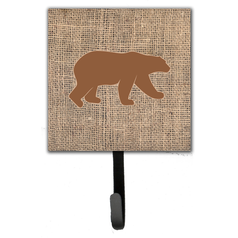 Porte-laisse ours et crochet mural