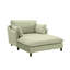 Chaise longue surdimensionnée rembourrée en chenille avec coussins décoratifs-451626140