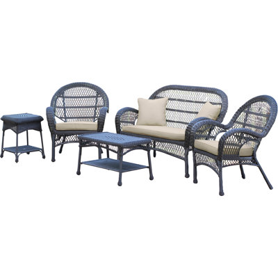 Mangum 4 - Person Patio Conversation Set with Cushions