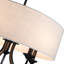 Lustre tambour unique à 5 lumières-964173085