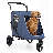 Foldable Pet Stroller for Small & Medium Dogs and Cats 3-Wheel Dog Stroller with 9 Angles Adjustable Handlebar -93312229