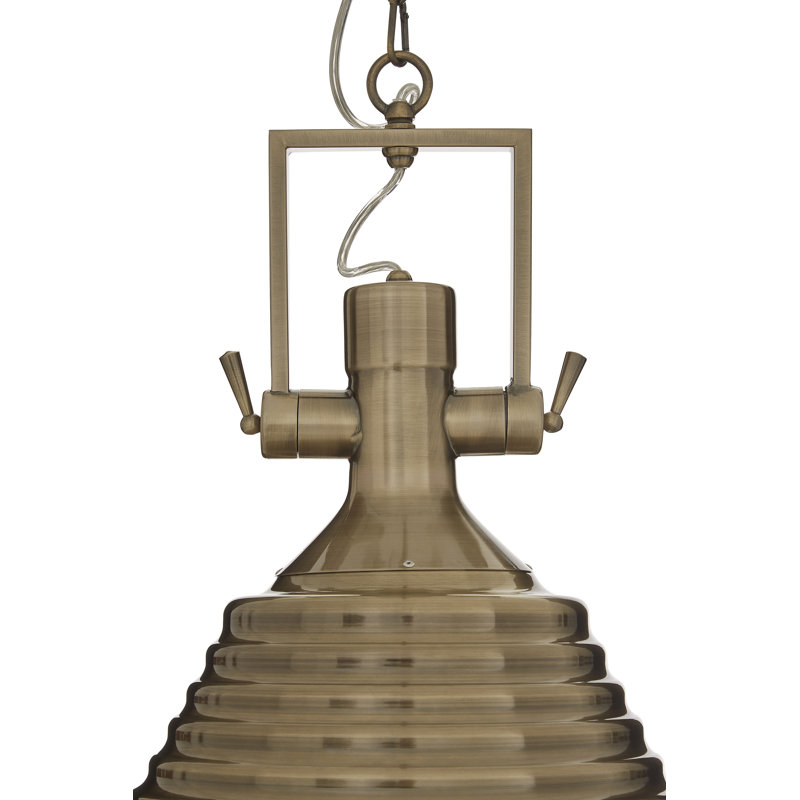 Addison 1 - Light Cone Pendant, Antique Brass