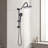 Shower Head With Handheld Shower System With 10" Rain Shower Head-124897350