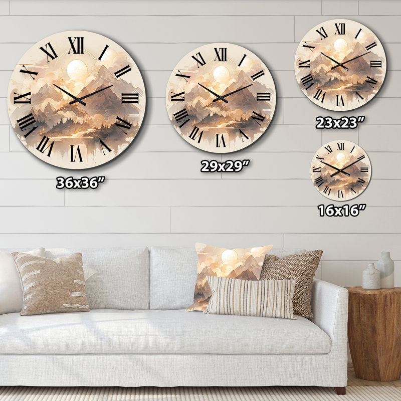 Horloge murale Bold Mountain Wilderness, Grand
