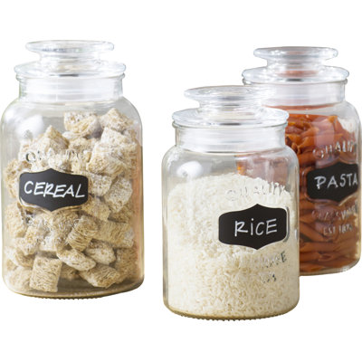 Cavaco Glass Canister - Set of 3