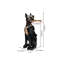 Modern Resin Dog Sculpture Cute End Table Side Table with Metal Storage Tray Tissue Box-1476957051