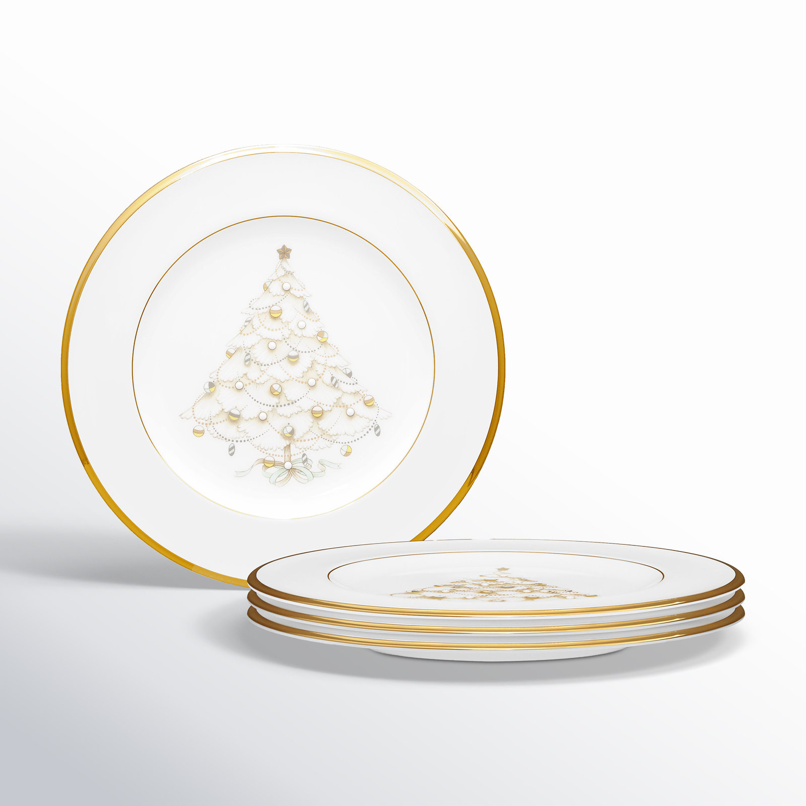 Noritake Palace Christmas 9" Salad Plate, Gold