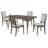 Dark Brown 5-Piece Rectangular Dining Set