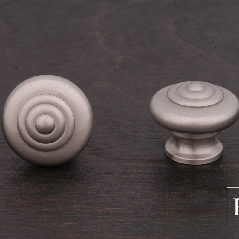 CK Series 1" Diameter Mushroom Knob, Satin Nickel (Pewter)