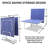 9Ft Mid-Size Table Tennis Table Foldable & Portable Ping Pong Table Set For Indoor Games With Net