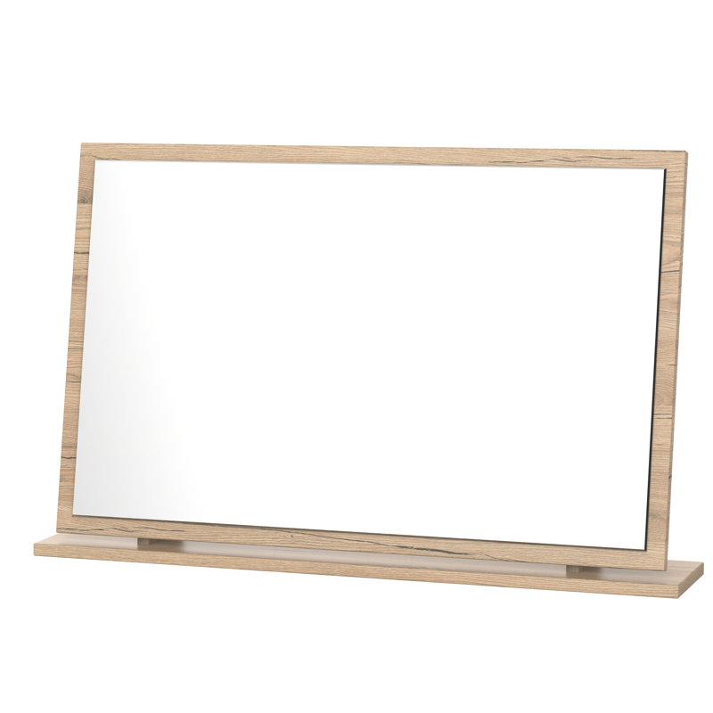 Fully Assembled Lyndale Dresser Mirror, Bordeaux Oak