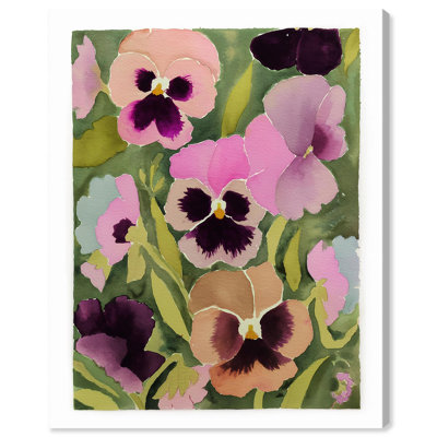 Emerald Bloom Haze III Canvas Print Colorful Wall Decor by Art Remedy, Gallery Wrapped, 30 x 36