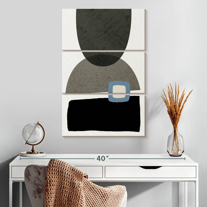 Avery Mid Century Abstract III, H 32 po x l 20 po