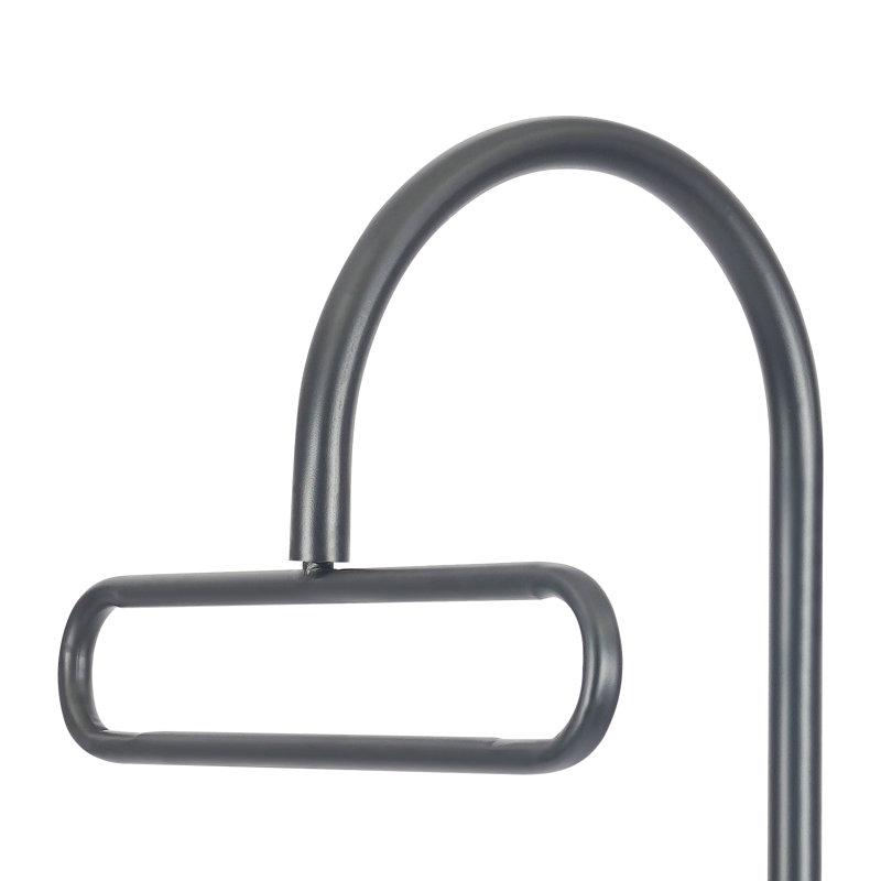 68.9" Freestanding Metal Coat Rack, Black