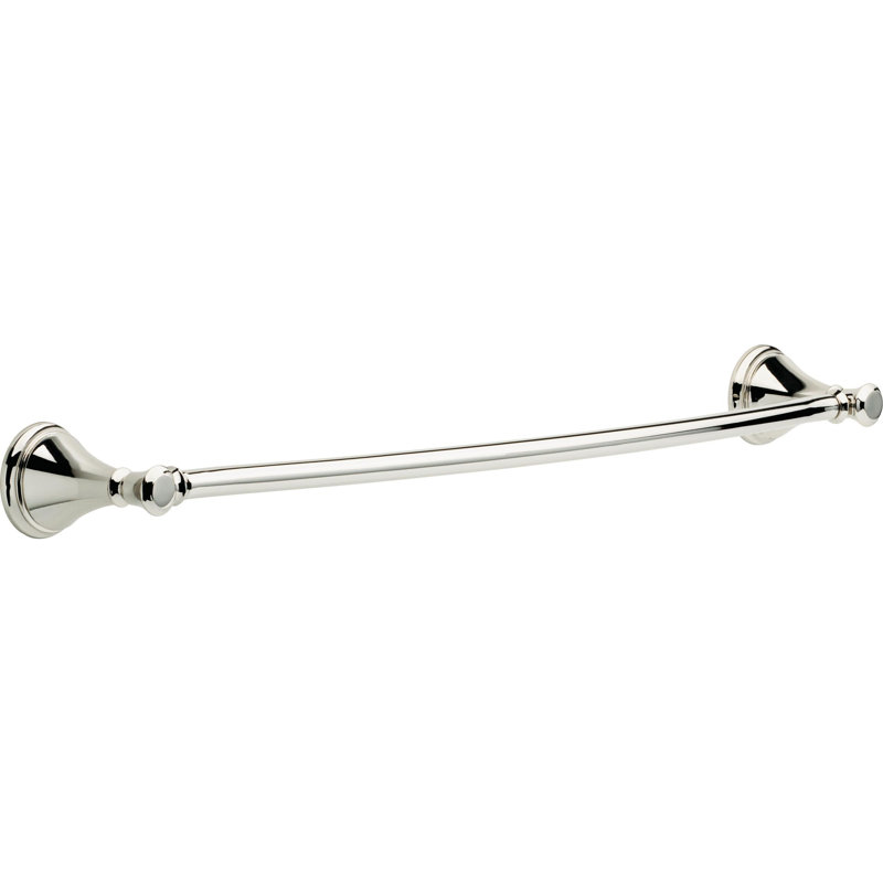 Porte-serviettes mural 24 po Cassidy, Nickel poli brillant, H 3,62 po x L 24,06 po x P 4,53 po