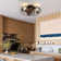 20.4" Bloneva Farmhouse Caged Ceiling Fan with Light Kit and Remote Control Included