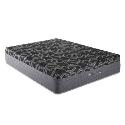Matelas pour très grand lit 14 po - sommeil rafraîchissant avec housse en glace Harmony Sleep, gel de cuivre 3 po et graphite argenté, noyau en mousse HD, harmonie Made In Us,