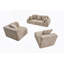 Très grand canapé modulaire courbé en velours avec méridienne en forme de L, canapé modulaire en mousse à mémoire de forme pour le salon, aucun assemblage requis