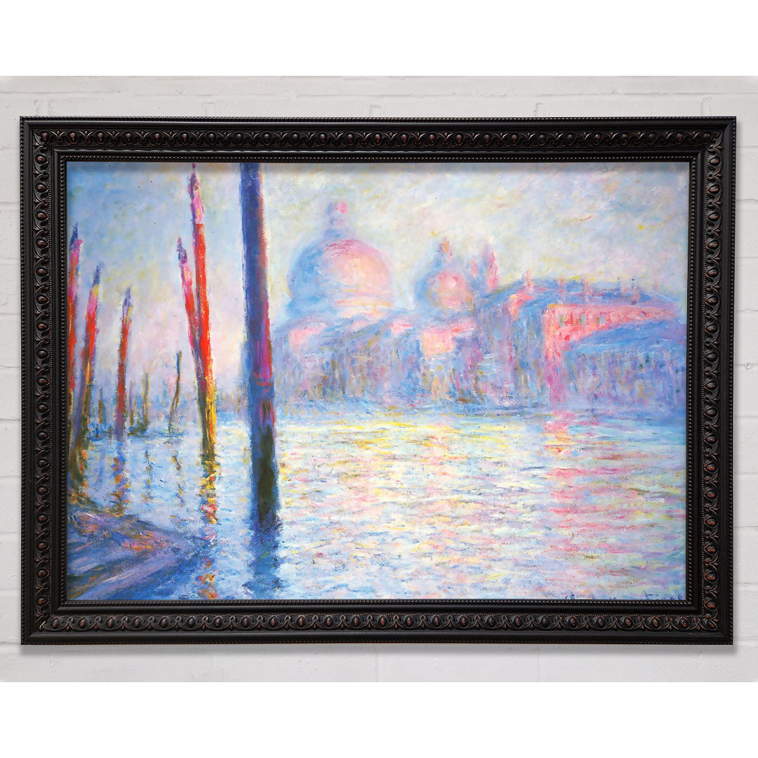 Gerahmtes Leinwandbild Monet Canal Grand