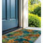 Paillasson coco - Fleurs bleues-129264778