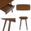 Bureau d'ordinateur Study, bureau, table d'étude, bureau d'écriture avec tiroir pour la maison, mobilier de bureau moderne, couleur noyer