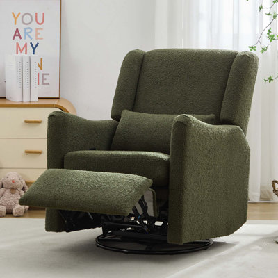Fauteuil inclinable et oscillant avec fonction de glissement en douceur pour la détente dans la chambre de bébé