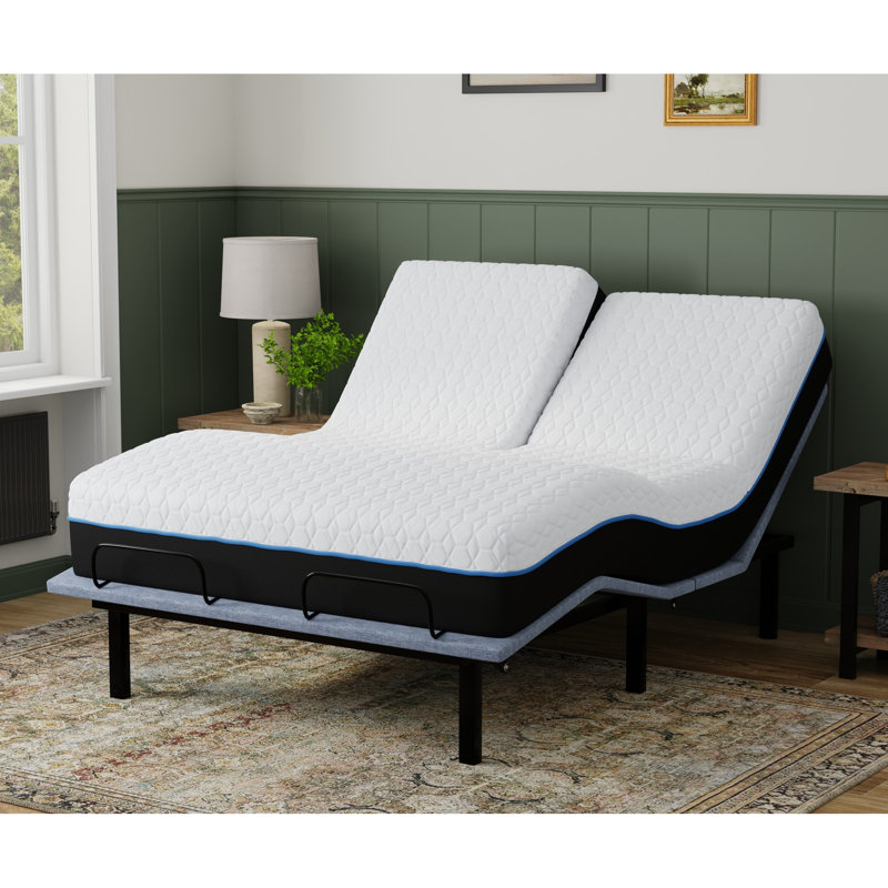 Memory Foam Mattress With Copper Comfort - Split Top Queen 12 Phase Change Cooling, Split Top Queen