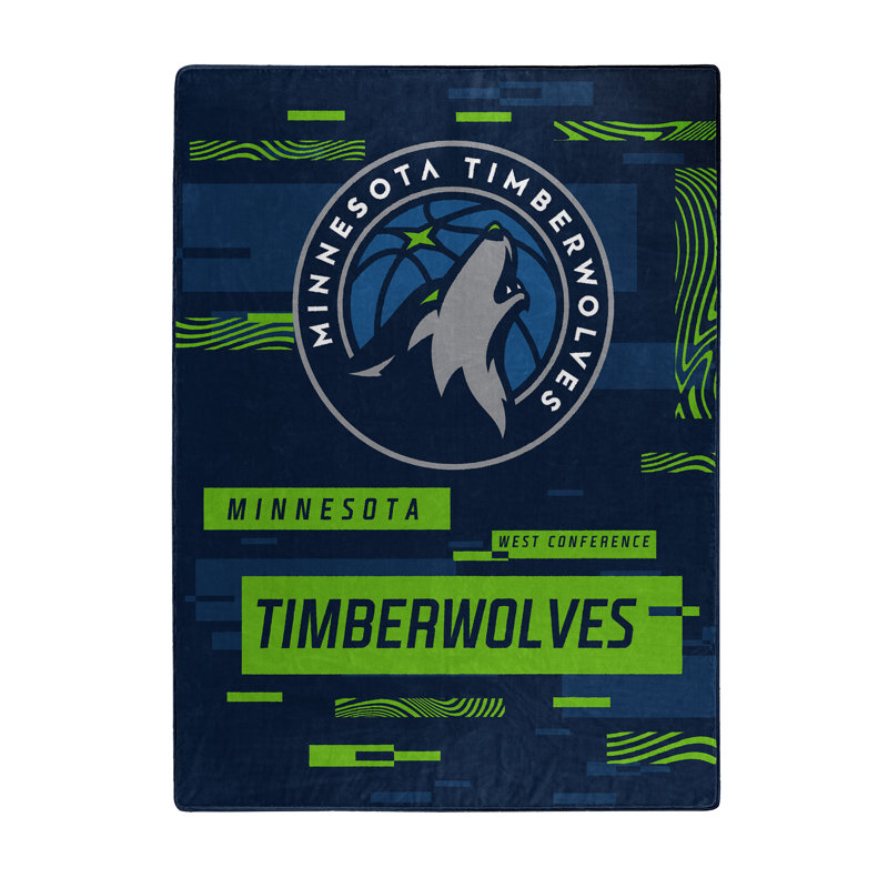 Throw Blanket, Blue/Green, Minnesota Timberwolves