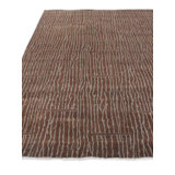 Metropolitan Wool Geometric Area Rug in Brown