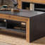 Solid wood tea table with minimalist design