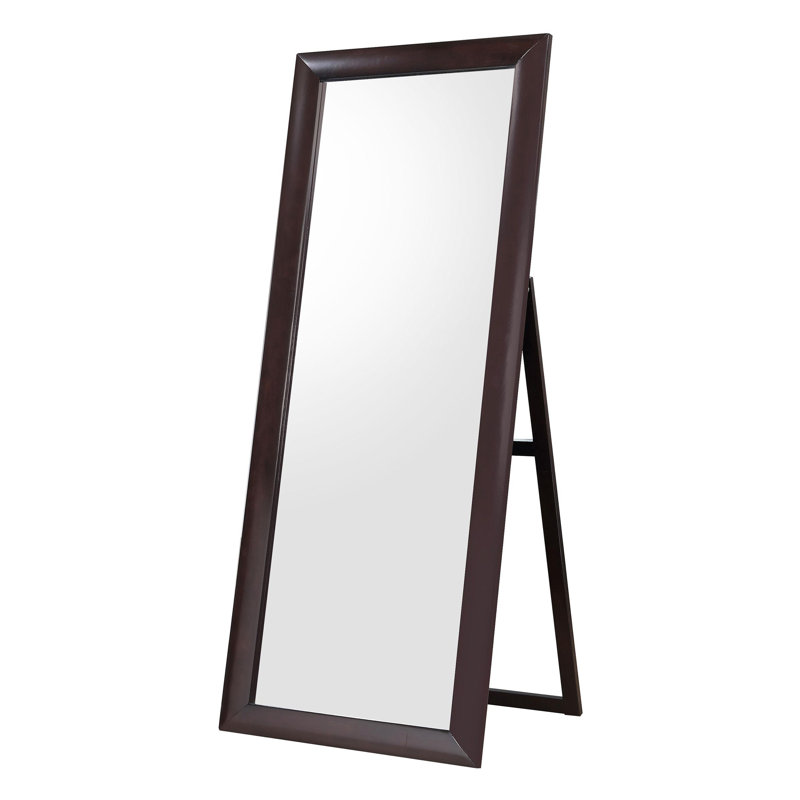 Miroir sur pied en bois Cappuccino