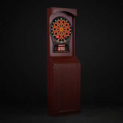 Cricket Pro 800 Electronic Dartboard and Cabinet Set with Darts