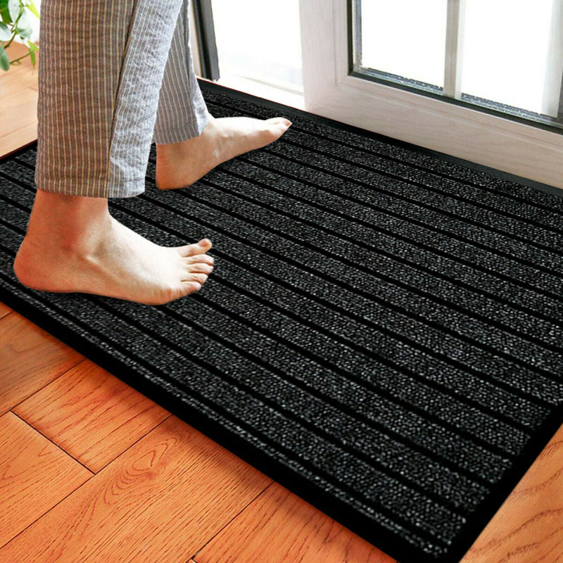 Larence Doormat, Black, 50 cm W x 90 cm L