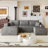 Cloud Sectional Sofa, No-Assembly Required