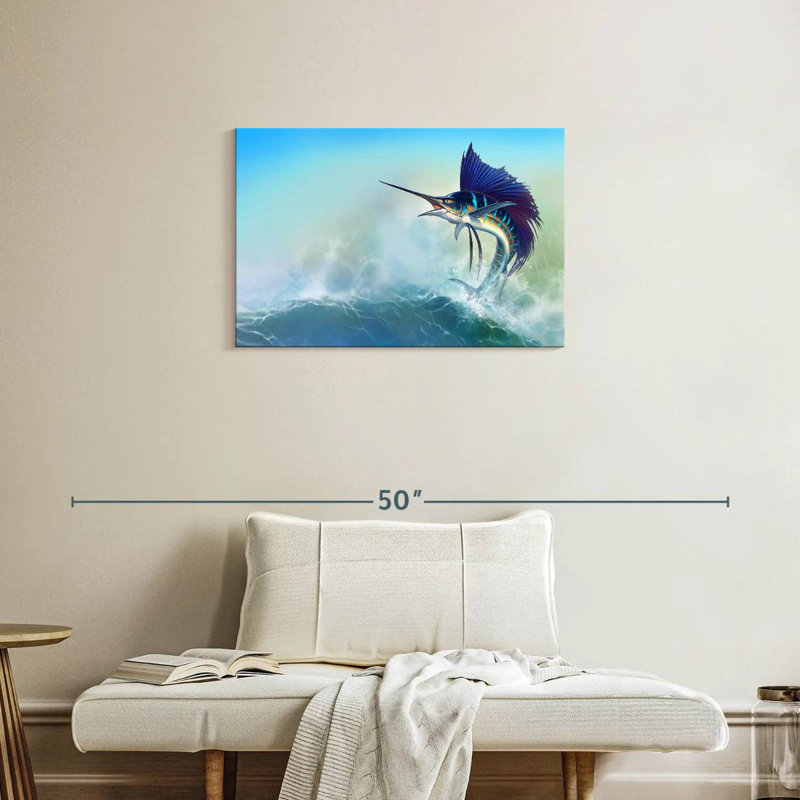 Brampt Sailfish Jump, 20'' H x 30'' W