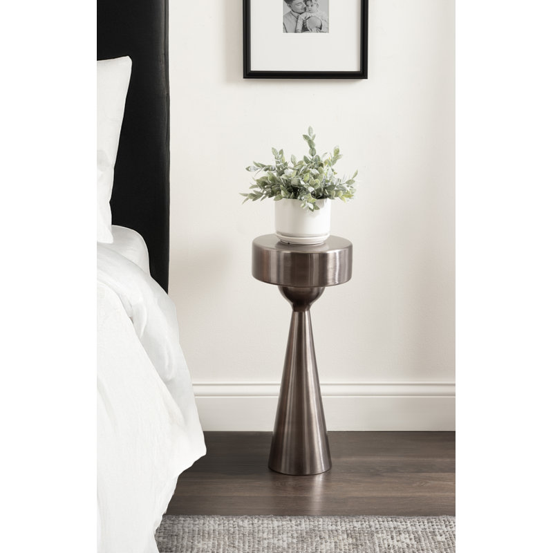 Table ronde Solbrett, H 22 po x l 9,5 po x P 9,5 po, Gris