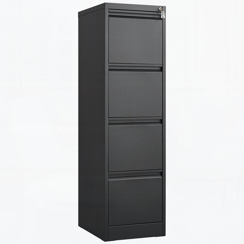 4 Drawer Vertical File Cabinet with Lock,Filing Cabinet, Metal Filing Cabinet for Home Office Organizer Storage Cabinet Letter Size/A4/Legal File