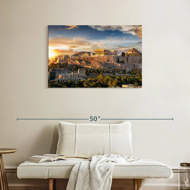 Adella Golden Acropolis, 24" H x 36" W