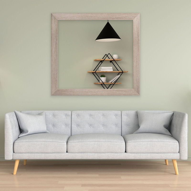 Miroir mural Wilkey Farmhouse Barnwood, 37 po x 40 po