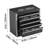 Tool Box 8.6-Inch Portable Metal Tool Box With 5 Drawers Tool Organizer Black-122522659