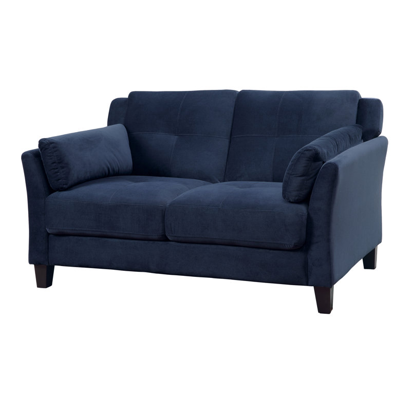 Benedict Flared Arm Loveseat, Navy