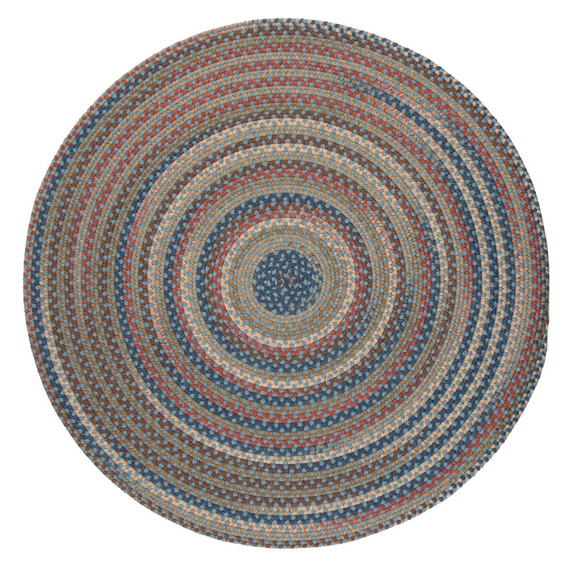 Tapis réversible Kipton - bleu clair, Rond 12 pi