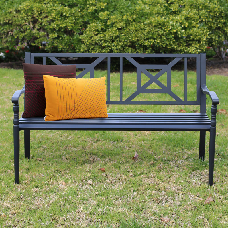 Banc de jardin en métal Nazarria