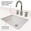 Meuble-lavabo double blanc L 22 x P 22 po