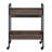 Walnut & Black Finish Serving Cart