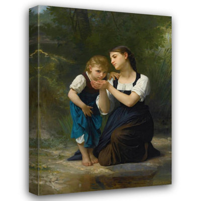 "The Improvised Cup" by  Elizabeth Jane Gardner Bouguereau - Gallery Wrap Canvas Wall Art